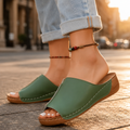 Cushioned Wedge Slide Sandals for Women – Anne