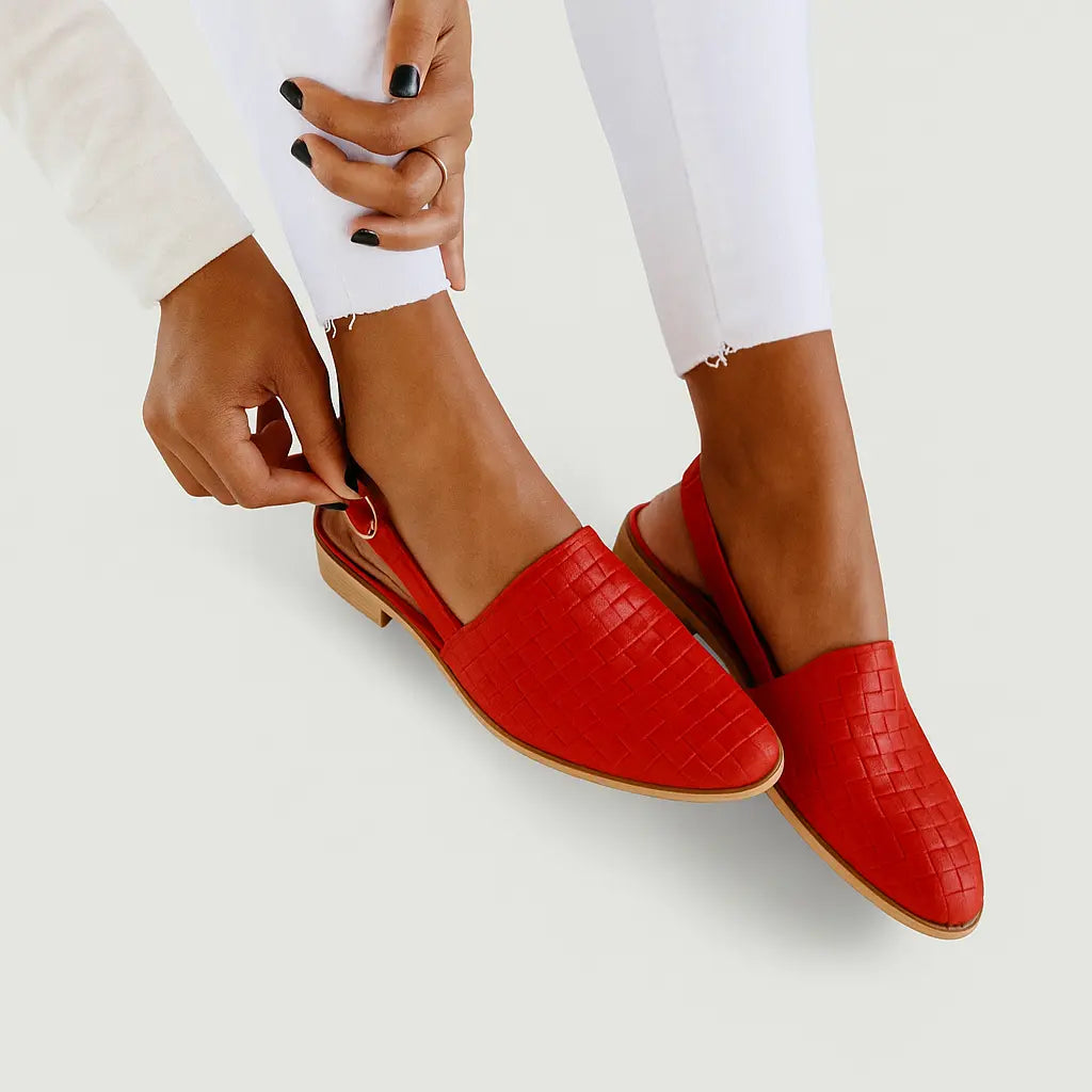 Comfortable Woven Slingback Flats for Everyday Comfort
