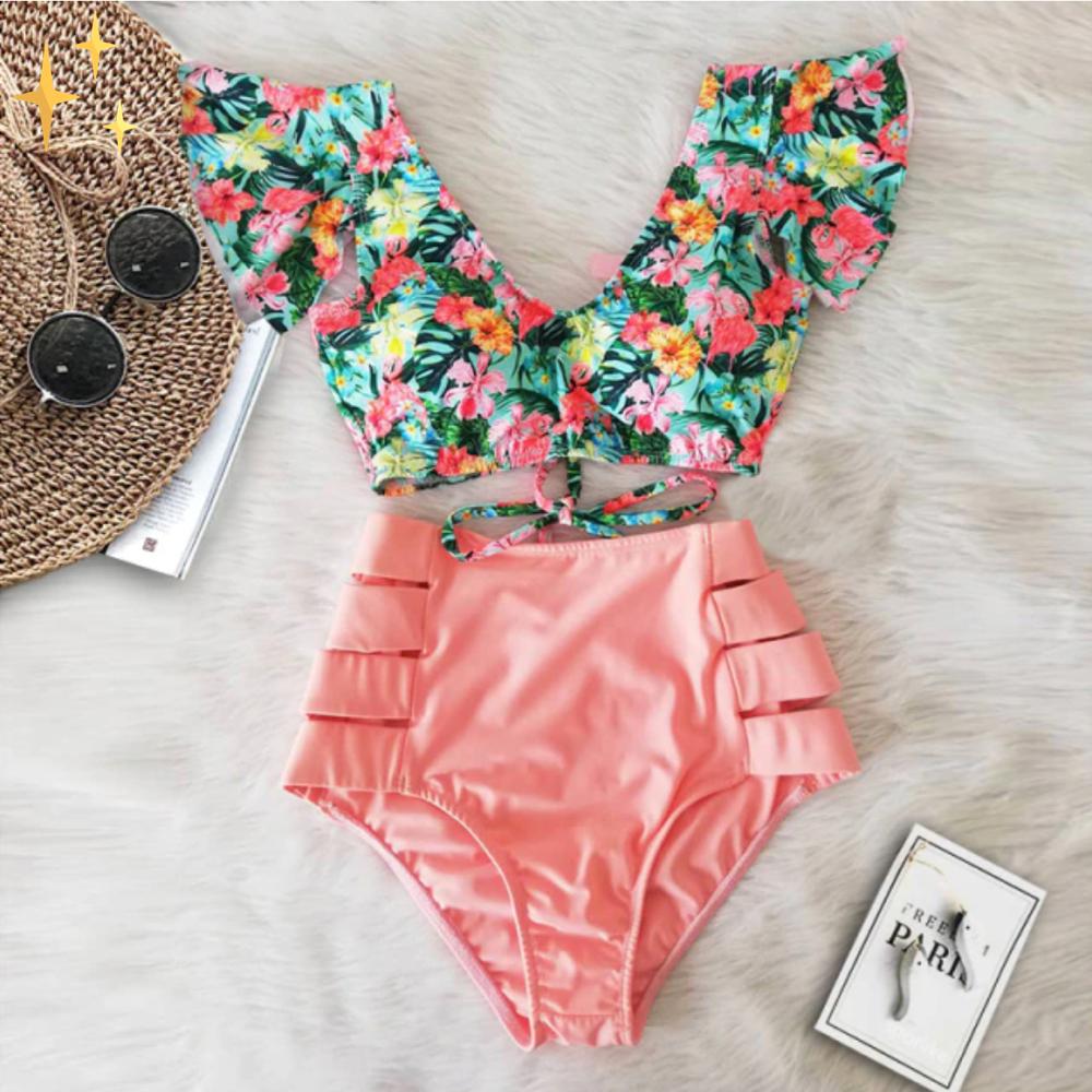 Classic Two-Piece Bikini Set Chic and Effortless Beach Style