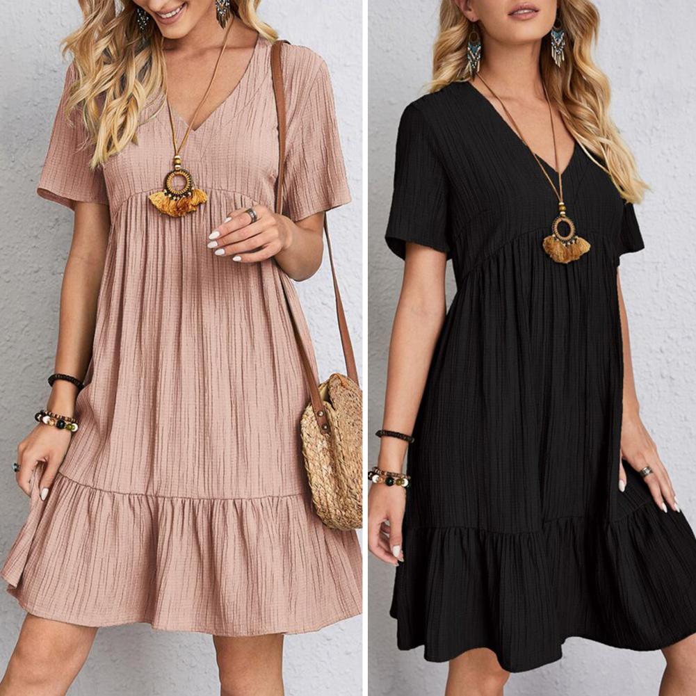 Elegant Dress with Flattering Belly Coverage for Women