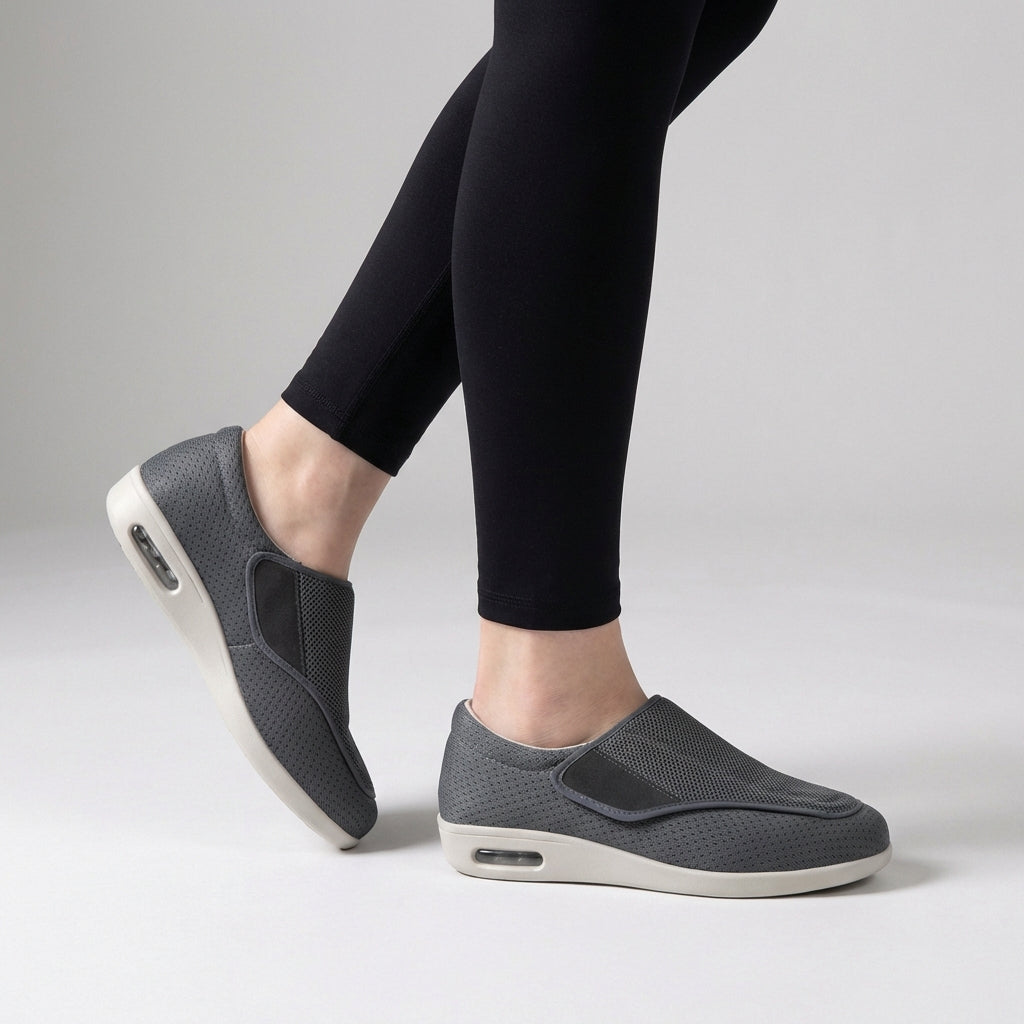 Breathable Slip-On Walking Shoes for Women – Cushioned All-Day Support