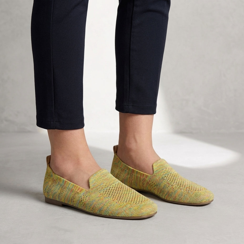 Breathable Knit Loafers – Lightweight Casual Comfort Walking Flats