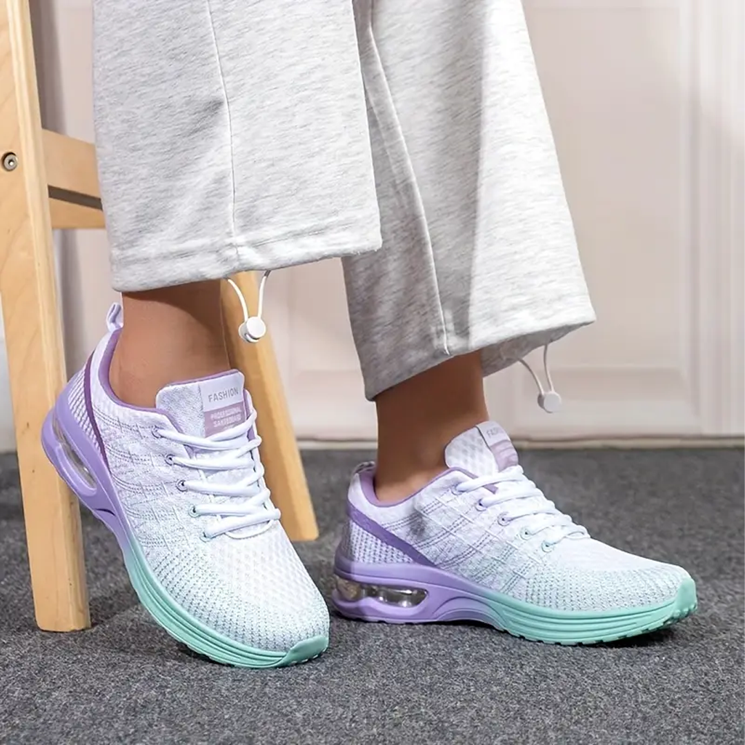 Orthopedic Walking Shoes for Women in Violet Turquoise Comfort Style