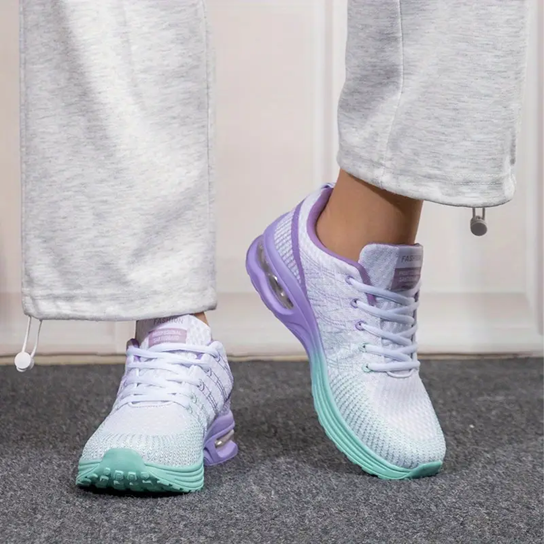 Orthopedic Walking Shoes for Women in Violet Turquoise Comfort Style