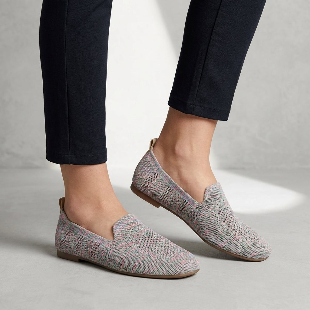 Breathable Knit Loafers – Lightweight Casual Comfort Walking Flats