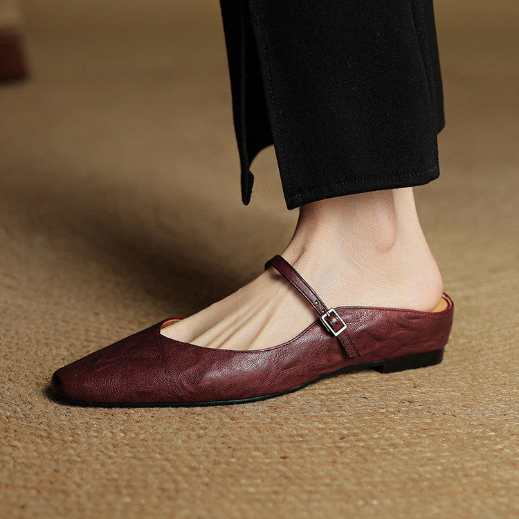 Leather Slip-On Mules for Women – Hannah