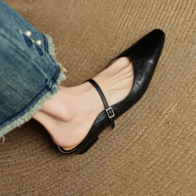 Leather Slip-On Mules for Women – Hannah