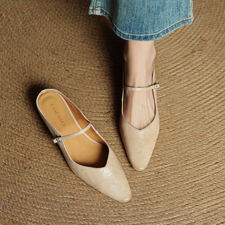 Leather Slip-On Mules for Women – Hannah