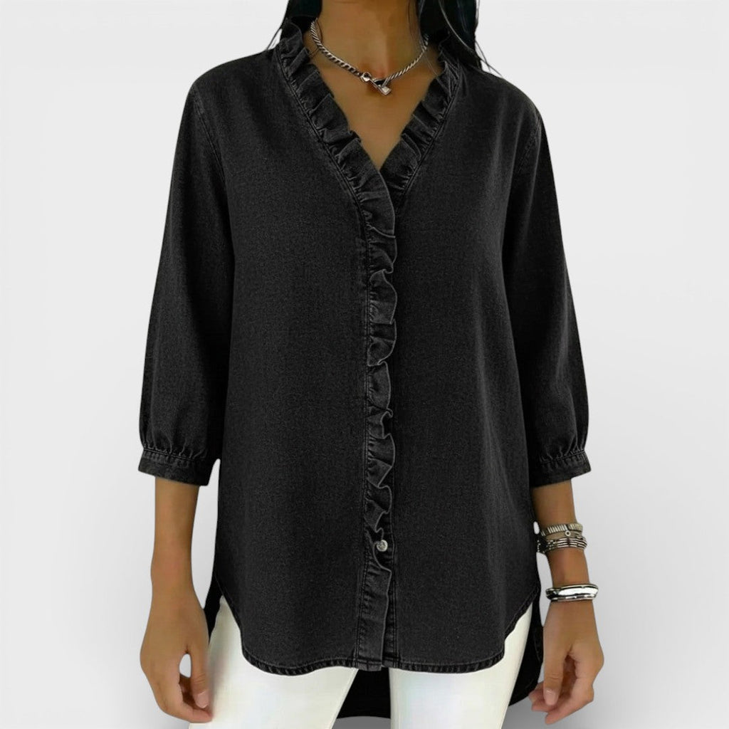 Heather | Elegant Ruffled Blouse
