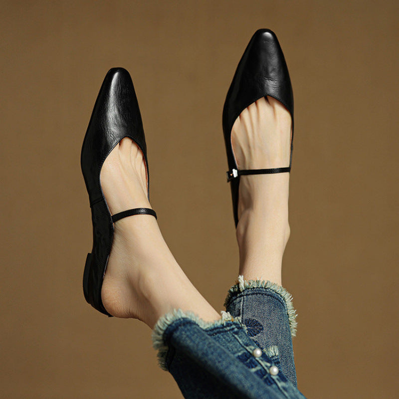 Leather Slip-On Mules for Women – Hannah