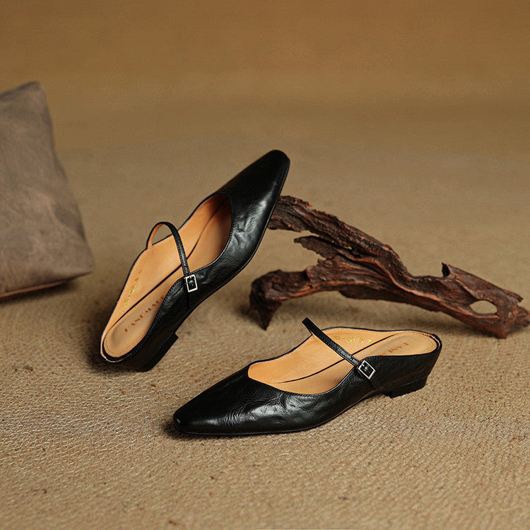 Leather Slip-On Mules for Women – Hannah