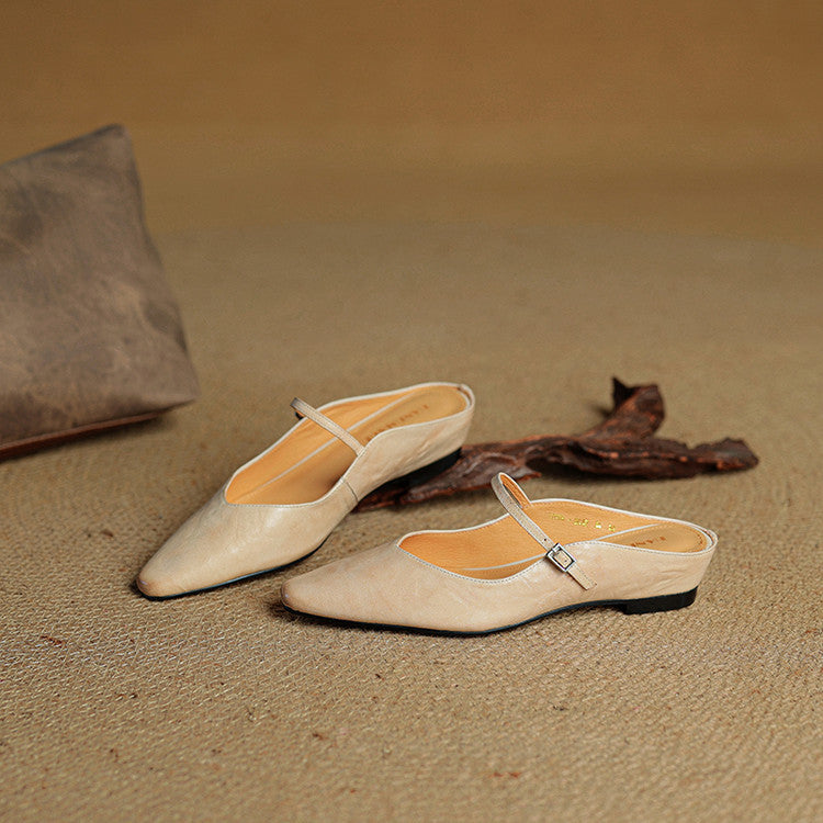 Leather Slip-On Mules for Women – Hannah