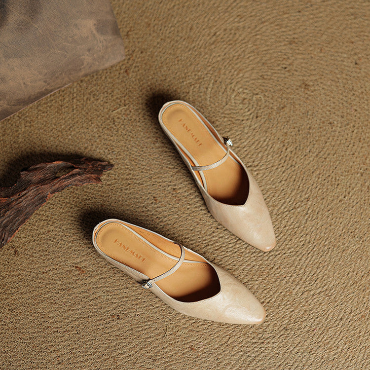 Leather Slip-On Mules for Women – Hannah