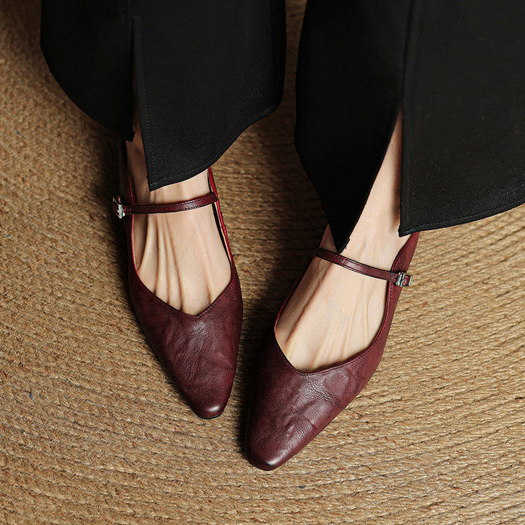 Leather Slip-On Mules for Women – Hannah