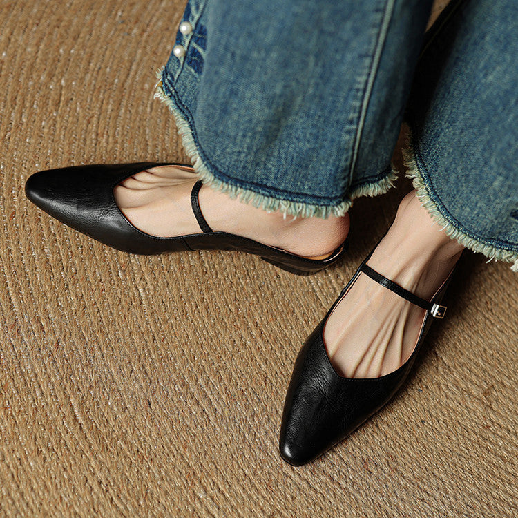 Leather Slip-On Mules for Women – Hannah