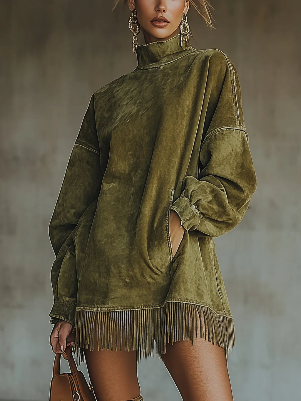 Cozy Fringe Dress: Effortless Elegance for Every Day