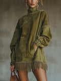 Cozy Fringe Dress: Effortless Elegance for Every Day