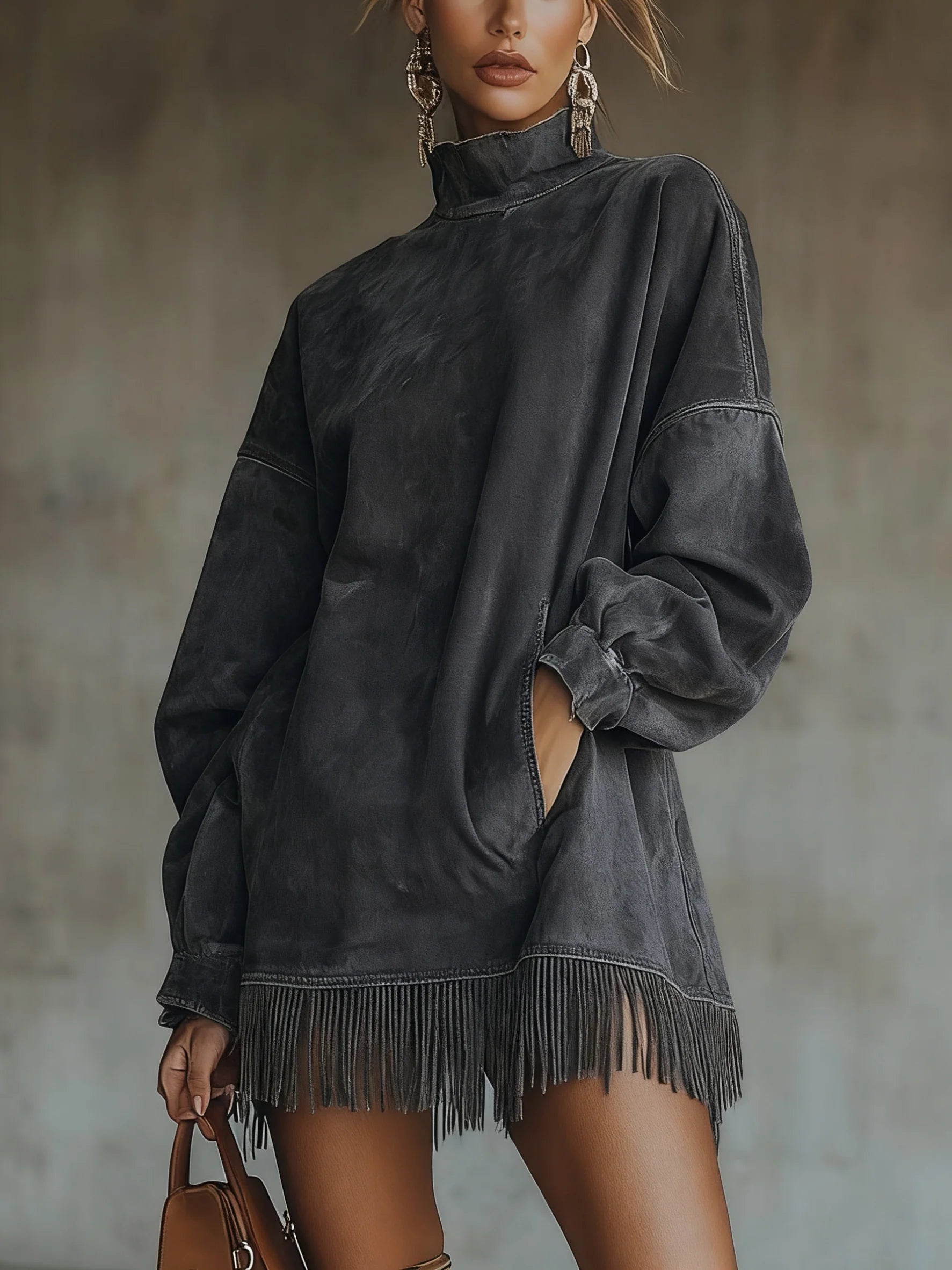 Cozy Fringe Dress: Effortless Elegance for Every Day