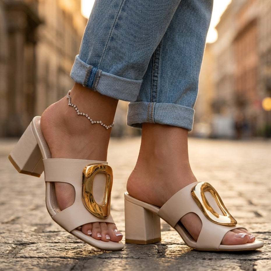 Cushioned Slide Heels for Women – Savannah