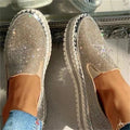 Rhinestone Slip-On Loafers for Women – Glamorous & Comfortable Design