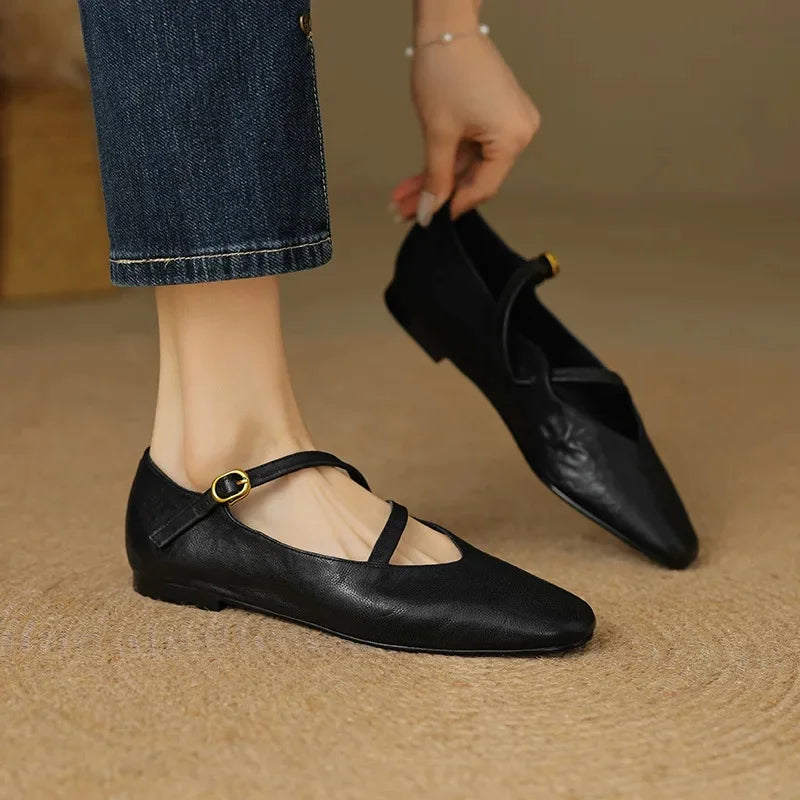 Leather Flats for Women – Elora