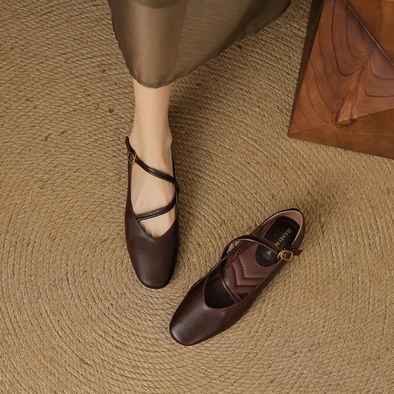 Leather Flats for Women – Elora