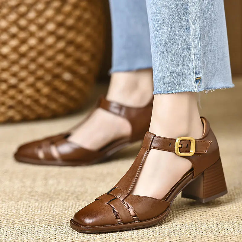 Block Heel Sandals for Women – Adeline Supportive Style