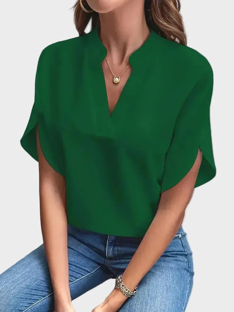 W&N | Stylish V-Neck Flowing Blouse