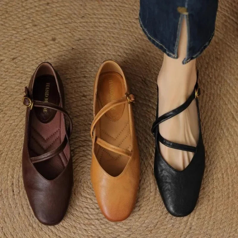 Leather Flats for Women – Elora