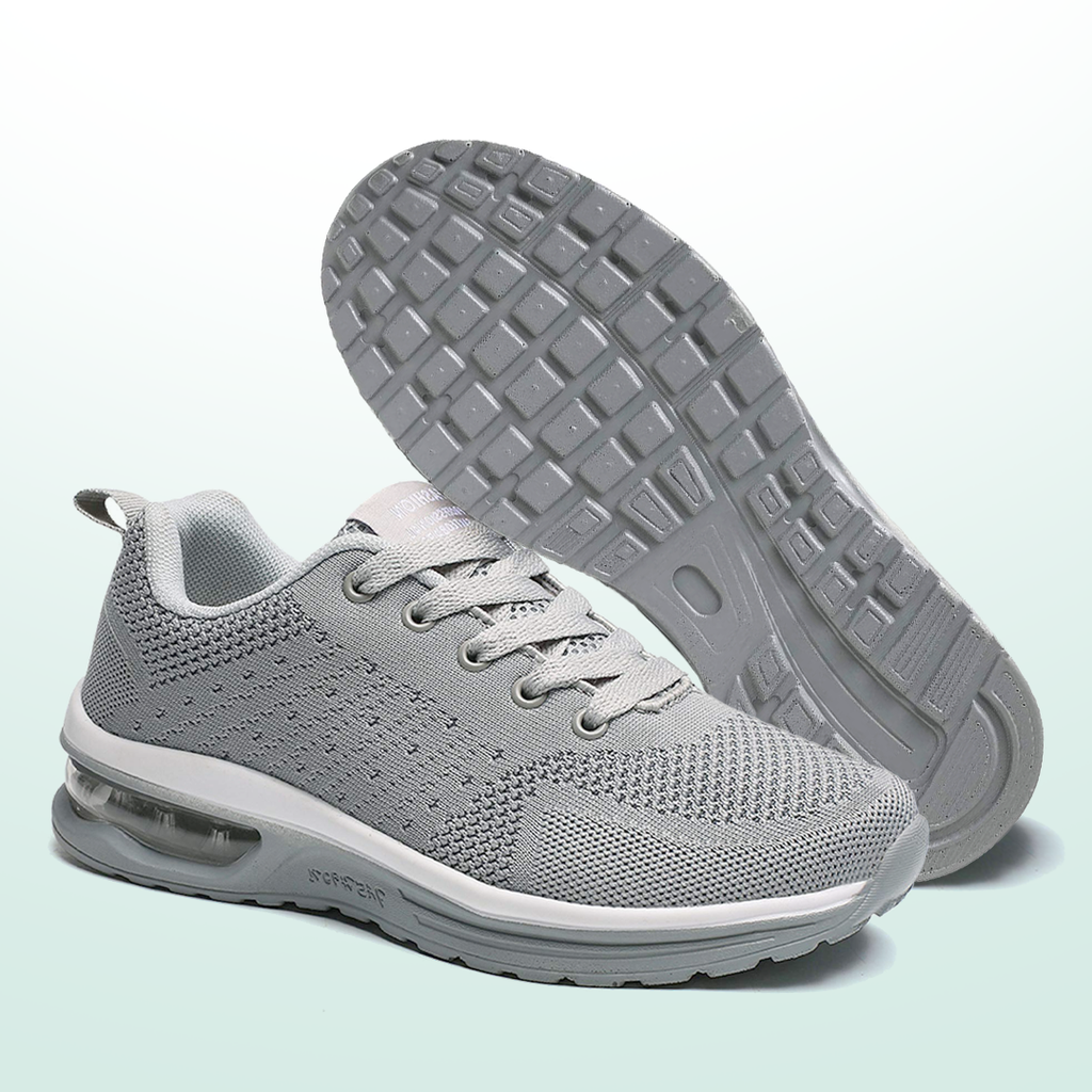 All Gray Orthopedic Walking Sneakers for Effortless Everyday Style