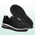 All Black Orthopedic Walking Sneakers with Arch Support for Women