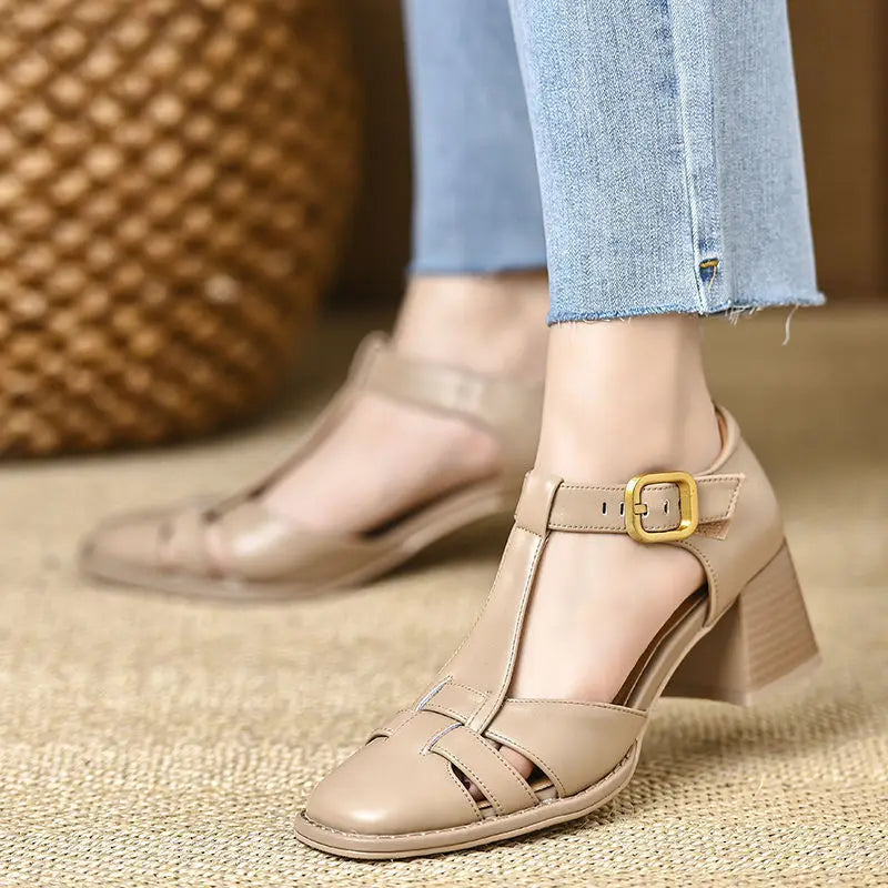 Block Heel Sandals for Women – Adeline Supportive Style
