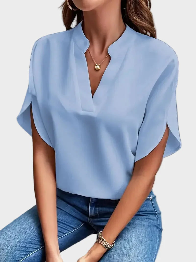W&N | Stylish V-Neck Flowing Blouse