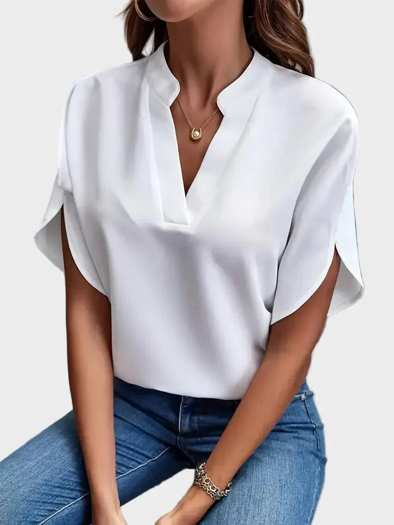 W&N | Stylish V-Neck Flowing Blouse