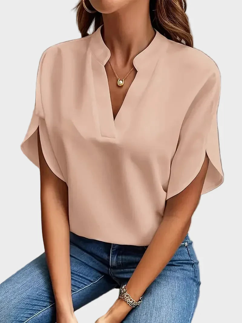 W&N | Stylish V-Neck Flowing Blouse