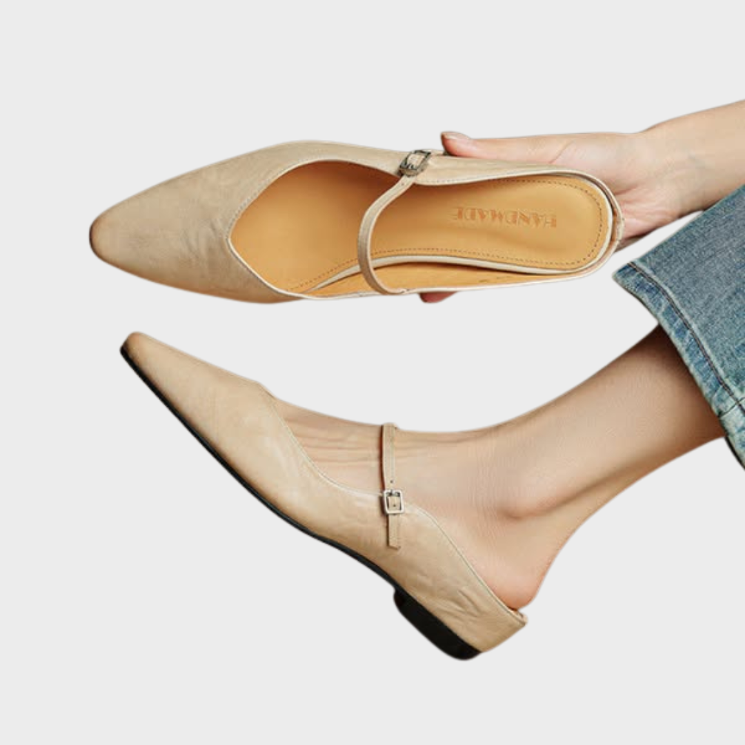 Leather Slip-On Mules for Women – Hannah