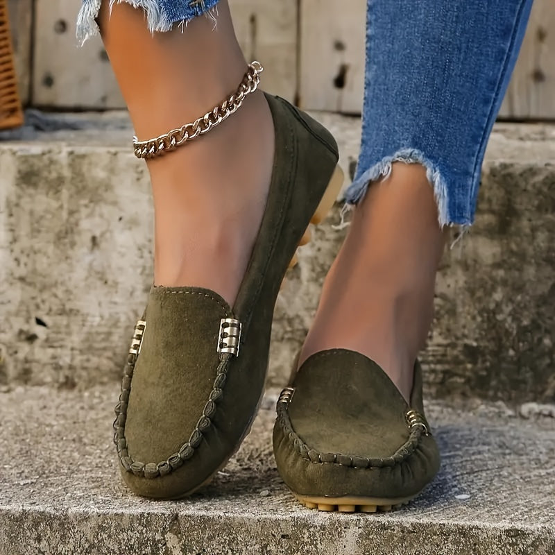 Slip-On Moccasin Loafers for Women – Effortless Comfort & Modern Style
