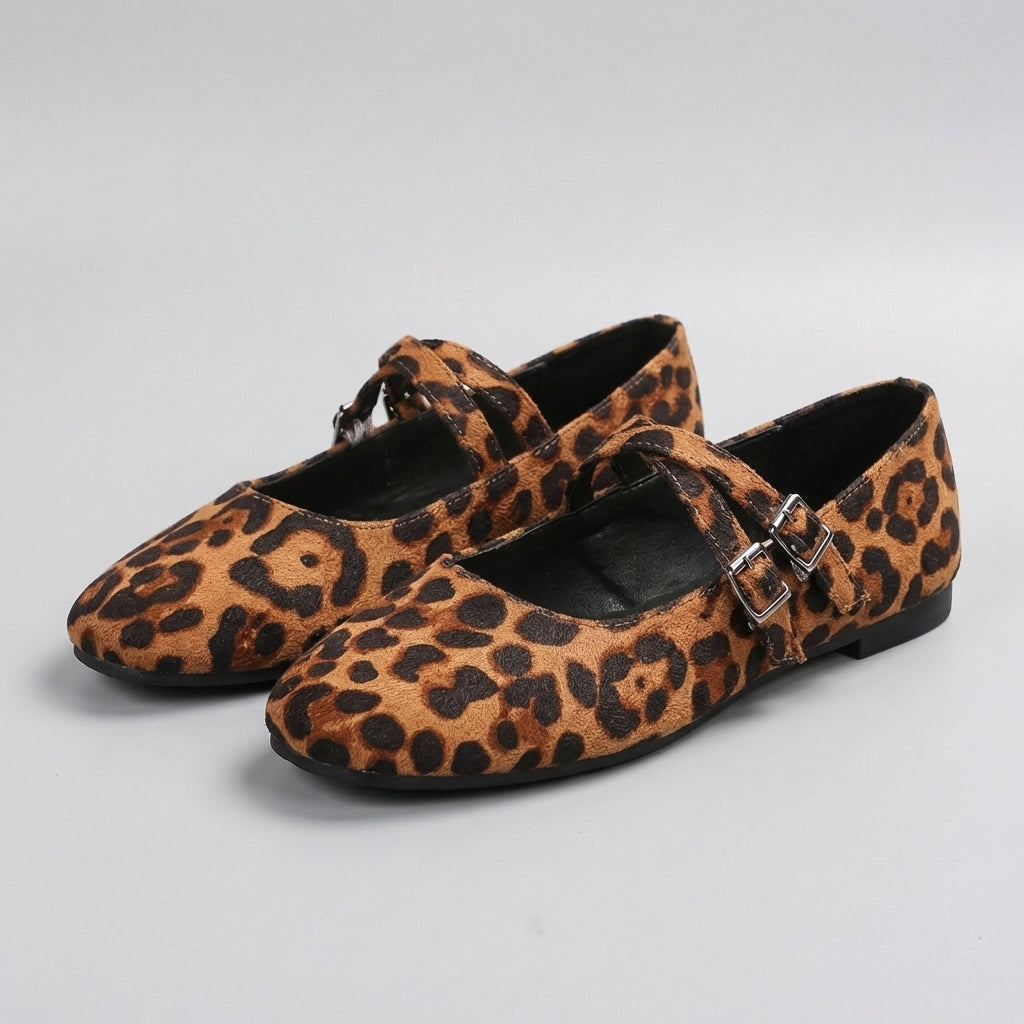 Double Strap Mary Jane Flats – Vintage Casual Comfort Walking Shoes