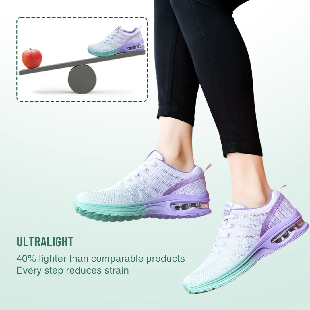 Orthopedic Walking Shoes for Women in Violet Turquoise Comfort Style