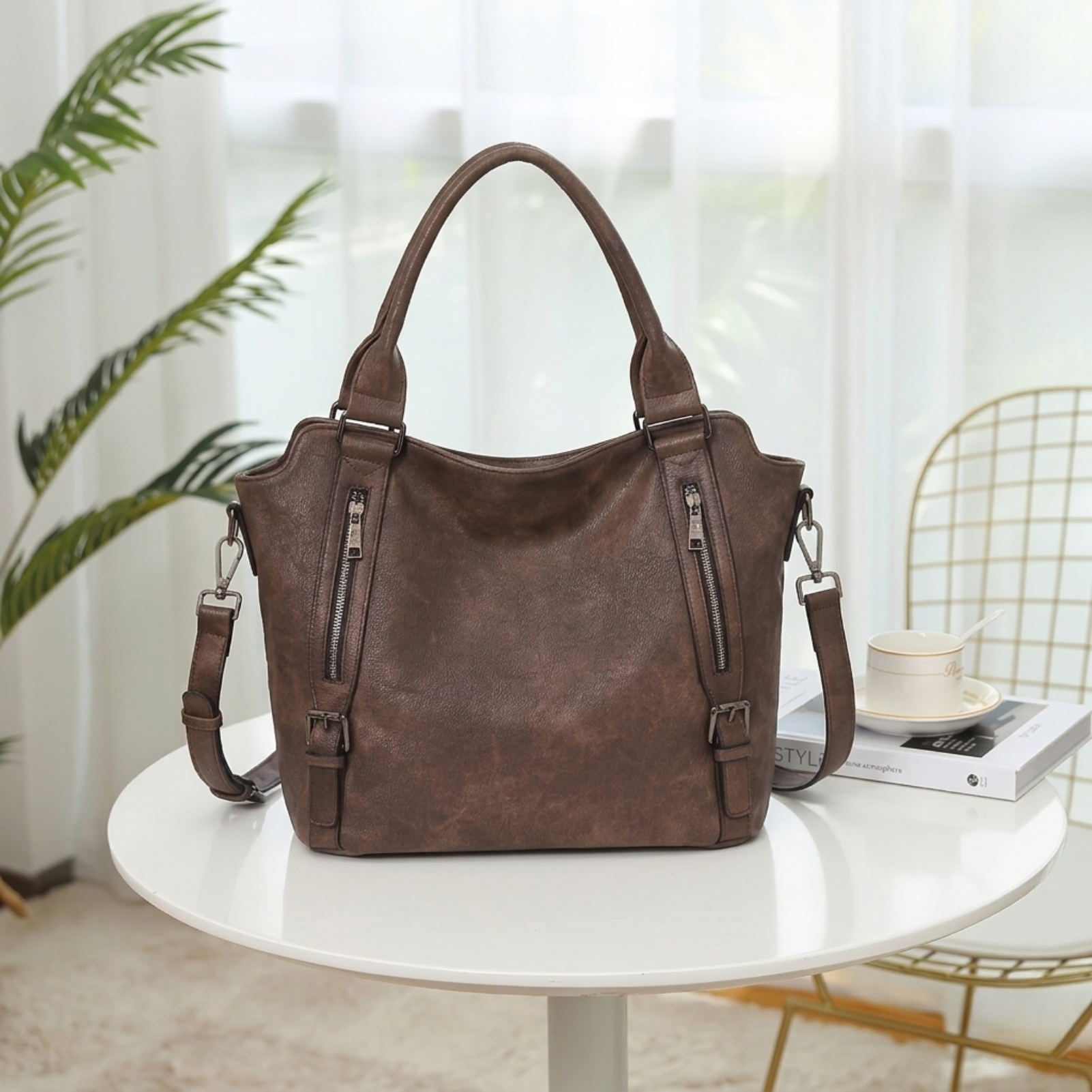 Everyday Structured Shoulder Bag for Women Timeless Elegant Style