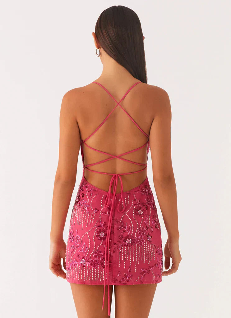 Kyline - Embroidered Mini Dress