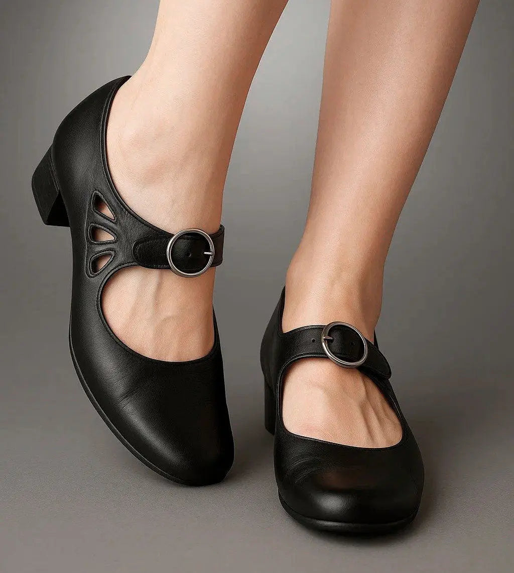 Vintage-Inspired Mary Jane Flats for Women – Chic & Comfortable Design