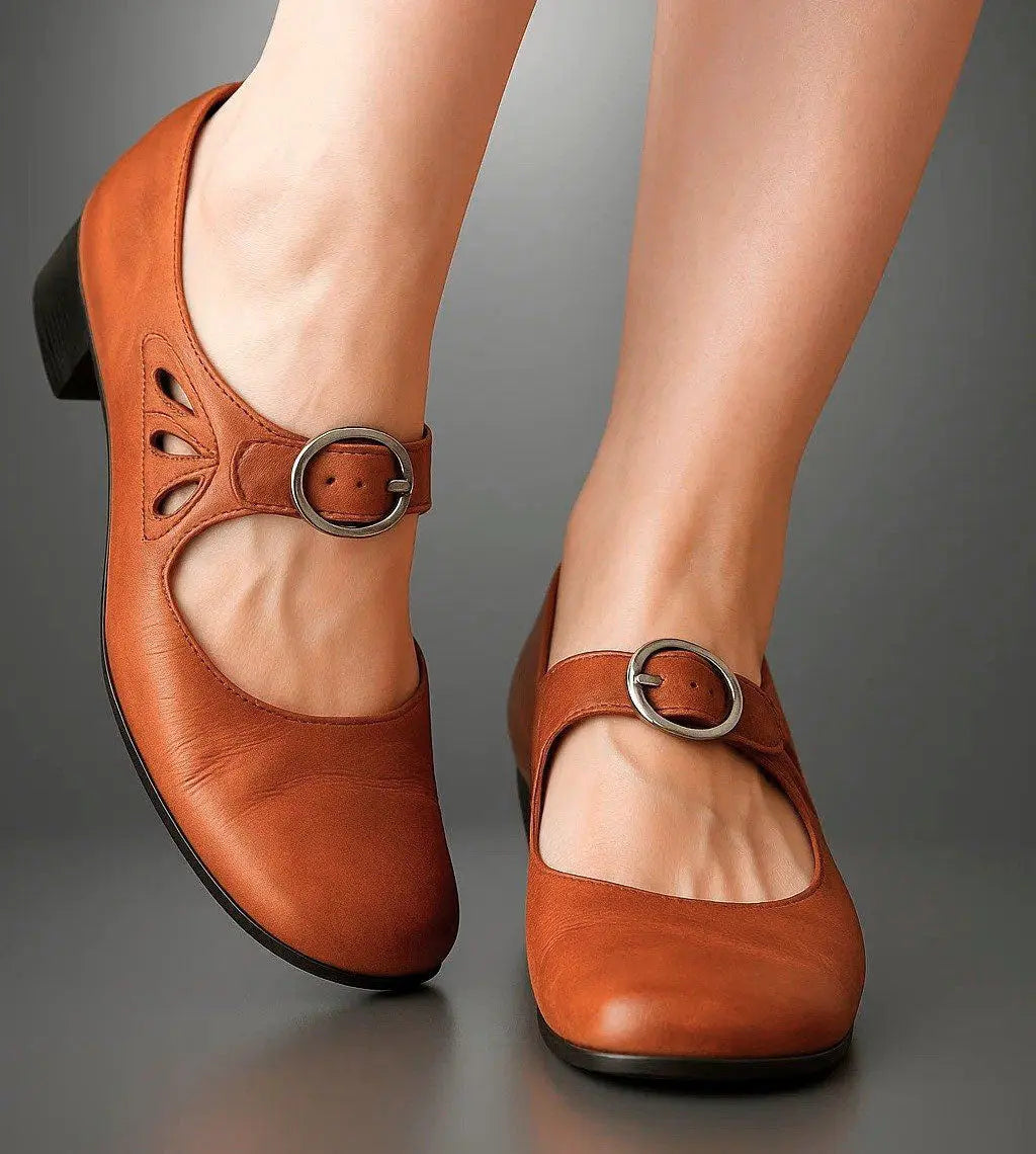 Vintage-Inspired Mary Jane Flats for Women – Chic & Comfortable Design