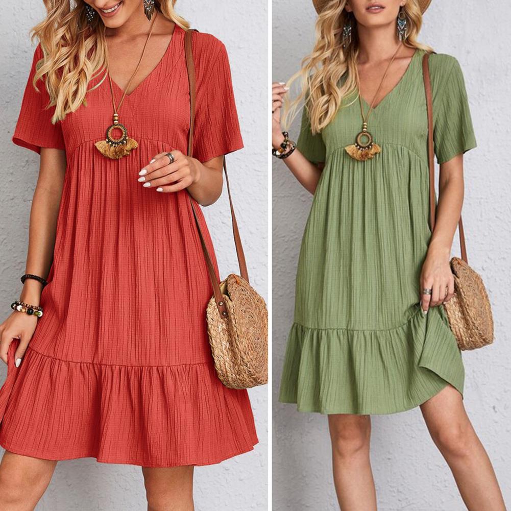 Elegant Dress with Flattering Belly Coverage for Women