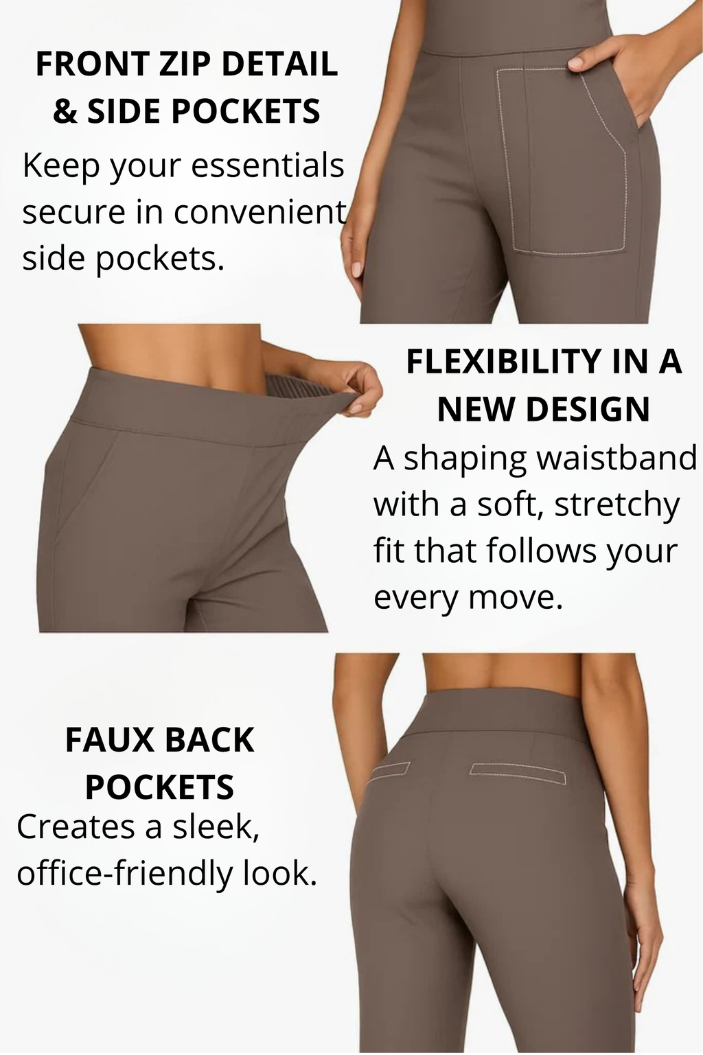 Stretch Pants That Move With You | Flattering Tailored Fit