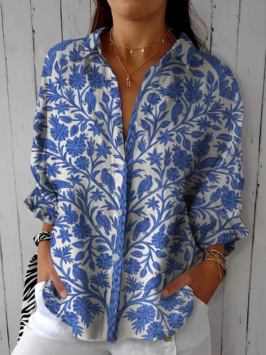 Ariane Floral Blouse - Effortless Elegance for Every Day