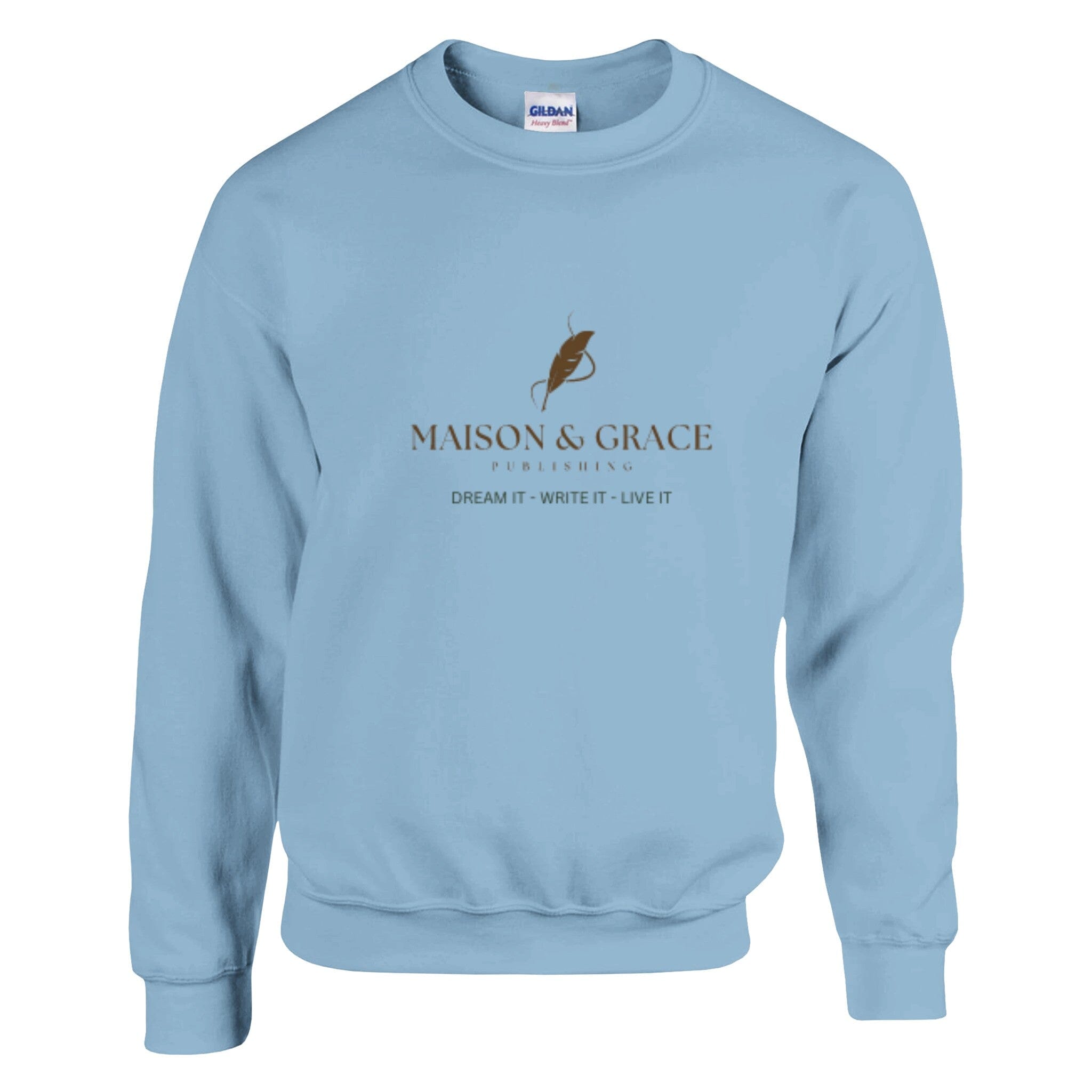 Classic Unisex Crewneck Sweatshirt | Gildan® 18000 Print Material MAISON&GRACE PUBLISHING 3XL Light Blue 