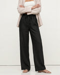 Relaxed Straight Leg Drawstring Pants for Women Over 45
