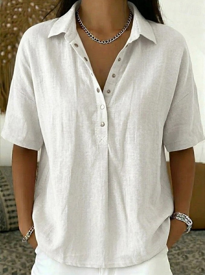 Casual Collared Button-Up Shirt for Effortless Everyday Style