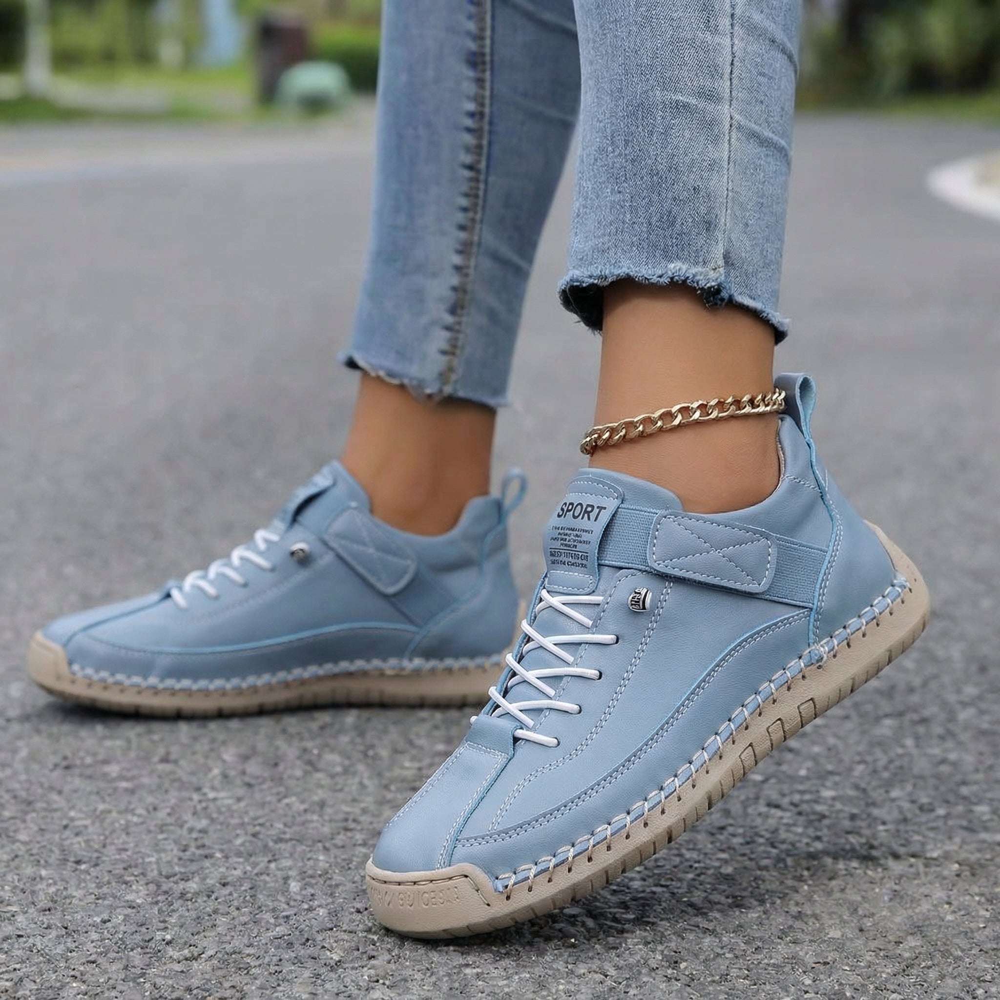 Orthopedic Slip-On Sneakers with Arch Support for All-Day Comfort